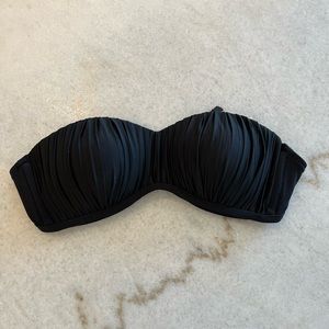 SEAFOLLY black bandeau bikini top